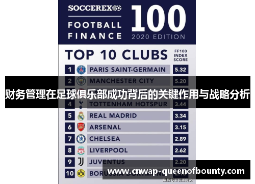 财务管理在足球俱乐部成功背后的关键作用与战略分析 财务管理在足球俱乐部成功背后的关键作用与战略分析